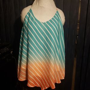 Heartsoul plus lightweight striped blouse